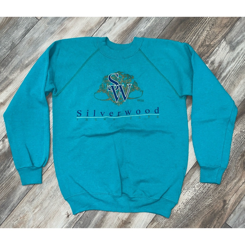 Lee Adult‎ S Vintage Crewneck 'Silverwood Theme Park' Midweight Cotton Blend